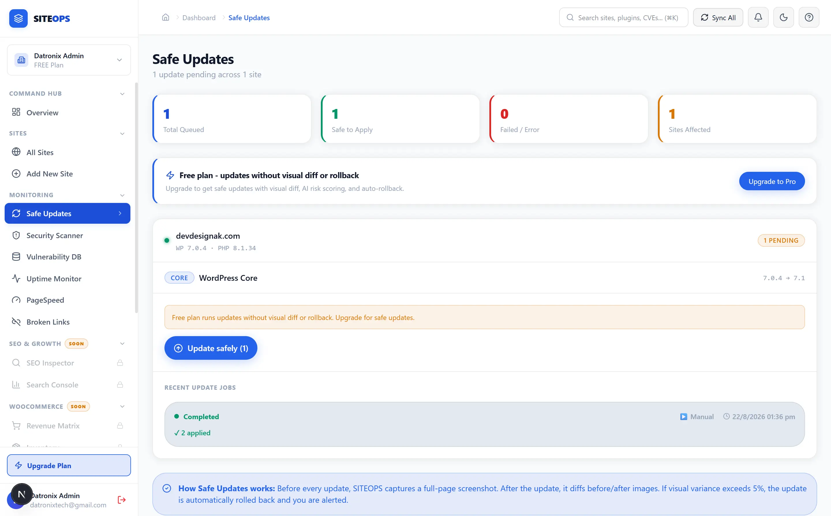 Safe Updates